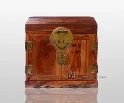 Из красного дерева твердой древесины Jewel Box Китай Мин и Цин Классический чехол для хранения дома палисандр мебель Аннато Bin резьба ремесла