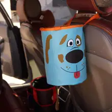 5 стилей мультяшный автомобильный мусорный бак для мусора Авто навесное заднее сиденье сумка для мусора органайзеры сумка для хранения мини-корзина футляр для хранения пыли