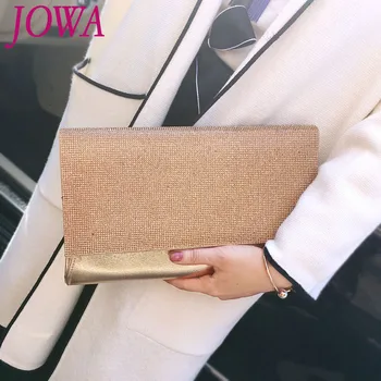 

2019 New Design Women's Fashion Envelope Bags Shiny Diamond Cover Handbags Chain Evening Bag Wedding Party Clutches Night Purses