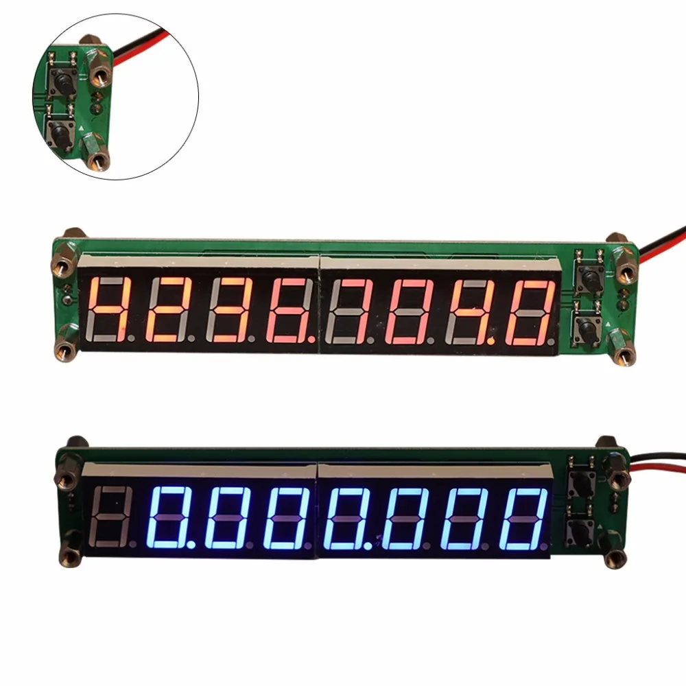 0.1-60MHz 20MHz-2.4GHz RF 8 Digit LED Singal Frequency Counter Meters Cymometer Tester Tool 0.1-60MHz 20MHz-2.4GHz RF 8 Digit LED Singal Frequency Counter Meters Cymometer Tester Tool
