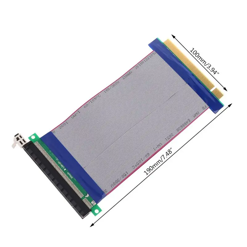 PCI-E 16X до 16X Райзер Расширитель карты адаптер PCIe 16X PCI Express Гибкий кабель Z09 Прямая поставка