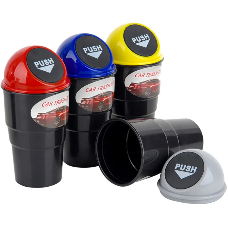 Home Furnishing Mini Small Waste Bins Car Trash Bin Straight Recycle