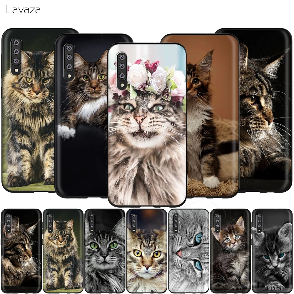 

Lavaza Pet Maine Coon Cat Case for Samsung Galaxy Note 10 Plus A10 A30 A40 A50 A70 M20 A20 A20S A10S A30S A50S