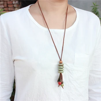 

Miredo jewelry wholesale fashion Ceramic pendant artware necklace free shipping #1374