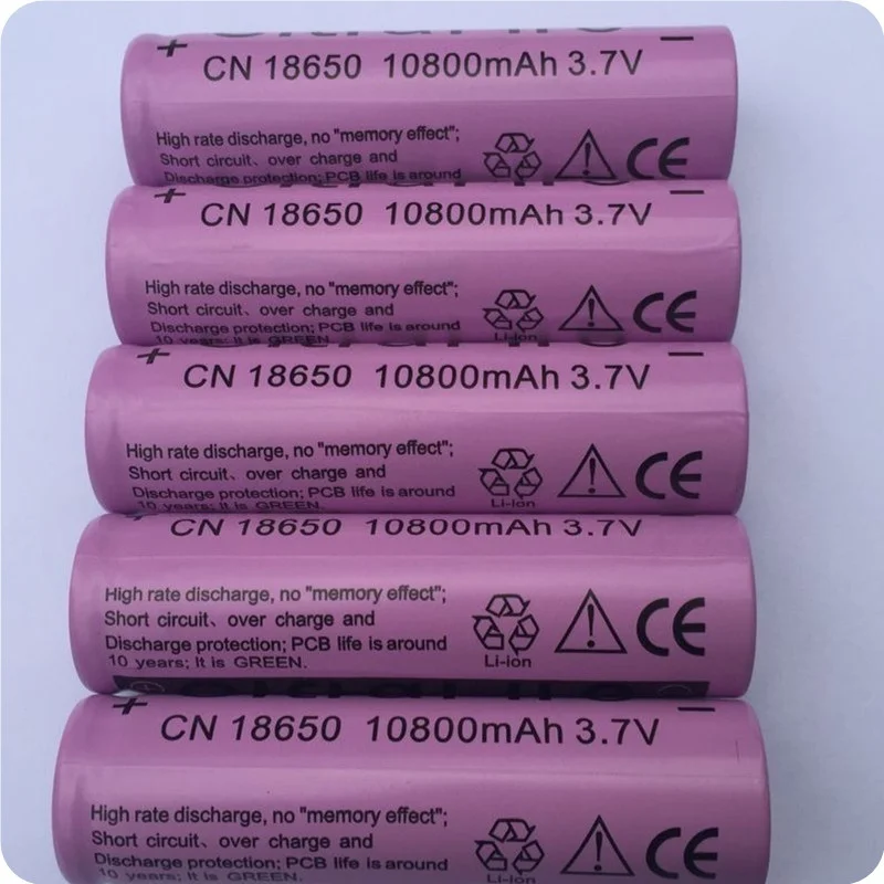 

2-20pcs/set 18650 battery 3.7V 10800mAh rechargeable liion battery for Led flashlight batery litio battery cell GTL EvreFire
