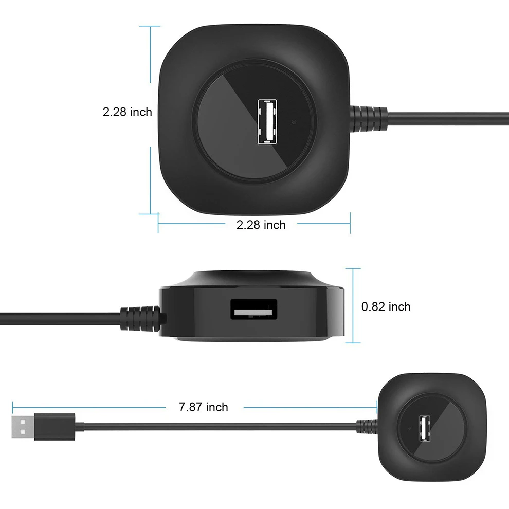 SeenDa usb-хаб 3,0/2,0 высокоскоростной 4 порта USB 3,0 Разветвитель переключатель с порт зарядки Micro USB для ПК компьютер ноутбук аксессуары