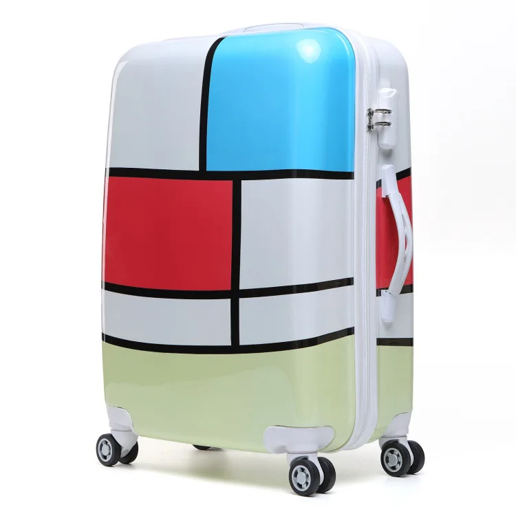 

Women Fashion Animal/Floral/Building/Piano Printed Luggage High Quality Suitcase Drawbar Travel Case with 16 Colors for Choice