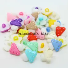 800 шт Радуга разноцветный гриб дети пластиковые швейные комплект кнопок 16 мм комбинированные kawaii пластиковые кнопки