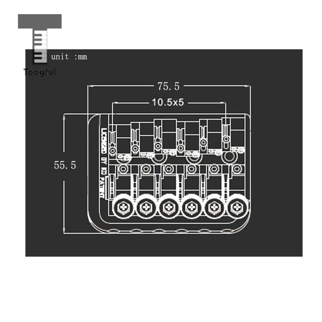 Tooyful 1 комплект цинковый сплав Железный Безголовый сменный фиксатор для электрогитары фиксированный мост Гайка музыкальный инструмент части черный