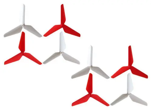 

8PCS Syma X5C X5A X5SC X5SW X5C-1 Upgrade 3-leaf Propellers Blade Part Red/White