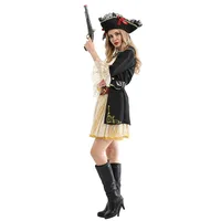 Classic Pirate Role Playing Costume Women Halloween Performance Cosplay Sexy Adult Carnival Outfit 1