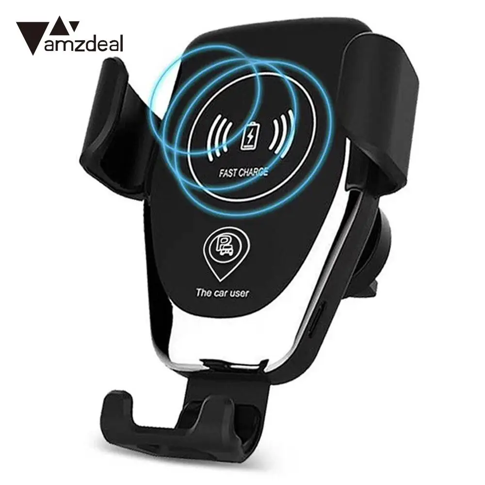 10W Qi Wireless Car Charger Holder Mobile Phone Holder Charging Universal Fast Charge Mount Stand Qi Wireless Car Charger Mount