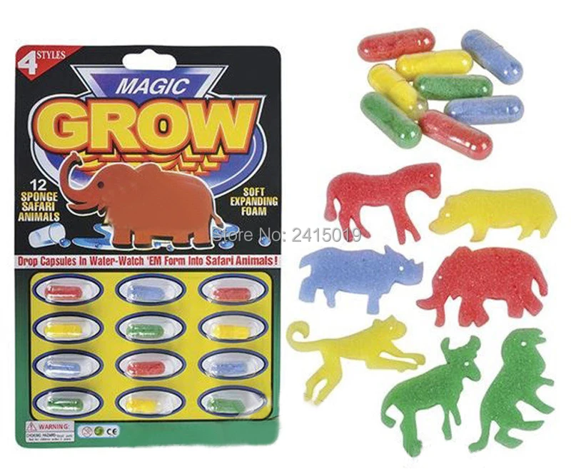 Pack of Magic Growing Animals Capsules Favor Party Gift Bag Fillers Prize Prizes-1