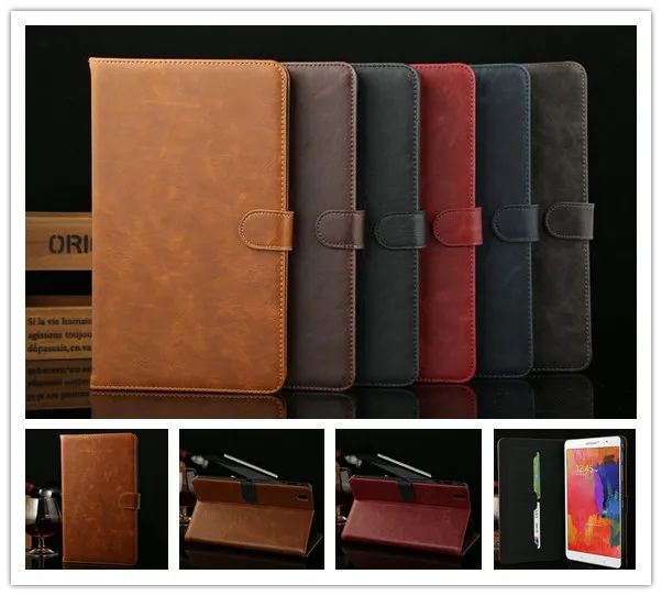 

Fashion Crazy-horse PU Leather Book Cover Case for Samsung Galaxy Tab Pro 8.4 T320,with card slots,retail and wholesale,1pcs/lot
