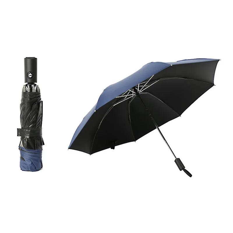 Wind Resistant Folding Automatic Umbrella Rain Women Men Auto Luxury