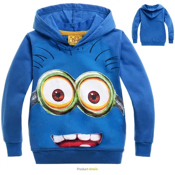 Brand Infant Boys Clothes cartoon anime figure Children Hoodies Kids Clothing Boys Girls Autumn minion Sweater 3