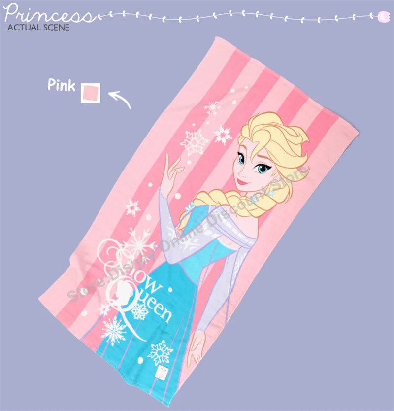 Дисней, Эльза, принцесса, королева, замороженные марлевые банные полотенца для новорожденных и детей, хлопок, детское пляжное полотенце, подарок для девочек