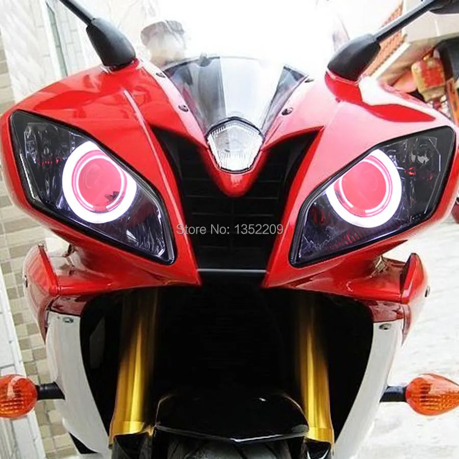 Ангел ореолы демон глаза 35 W HID проектор сборки фар подходит для 2008- Yamaha YZF R6