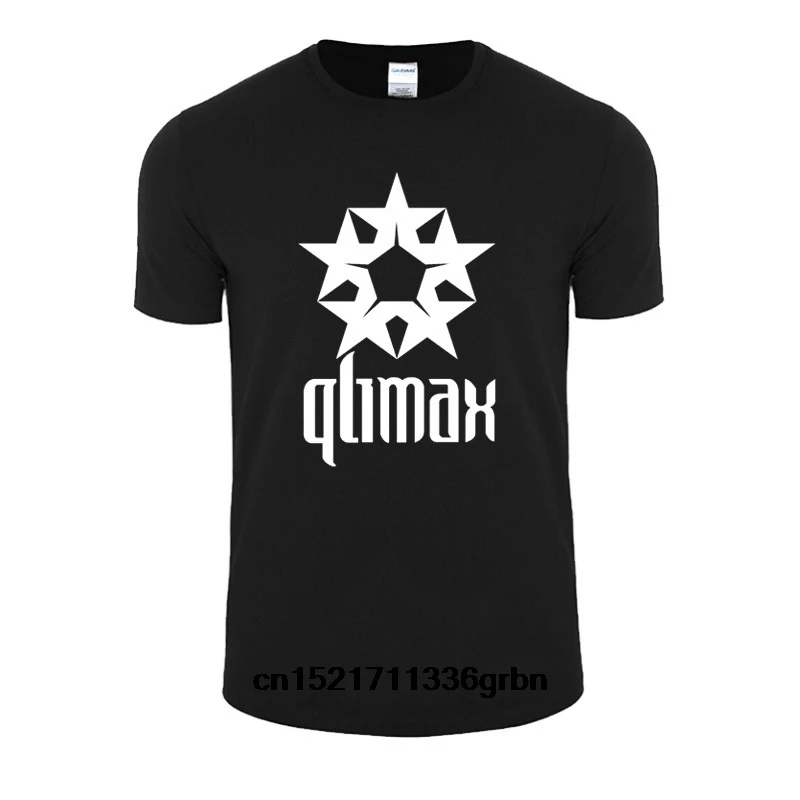 Мужская футболка Qlimax rock хлопковая дизайнерская летняя танцевальная забавная