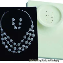 20 шт./лот Jewelry Дисплей витрина Цепочки и ожерелья Кольцо Серьги Дисплей Стенд Комплект держатель Организатор реквизит бархат мольберт