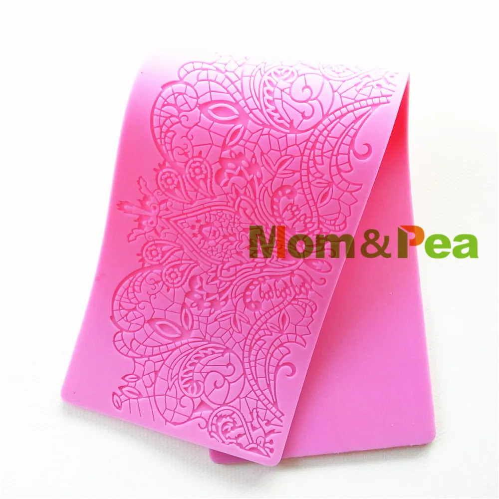 Mom& Pea GX140,, силиконовая кружевная форма, большой размер, украшение торта, помадка, 3D форма, Пищевая силиконовая форма