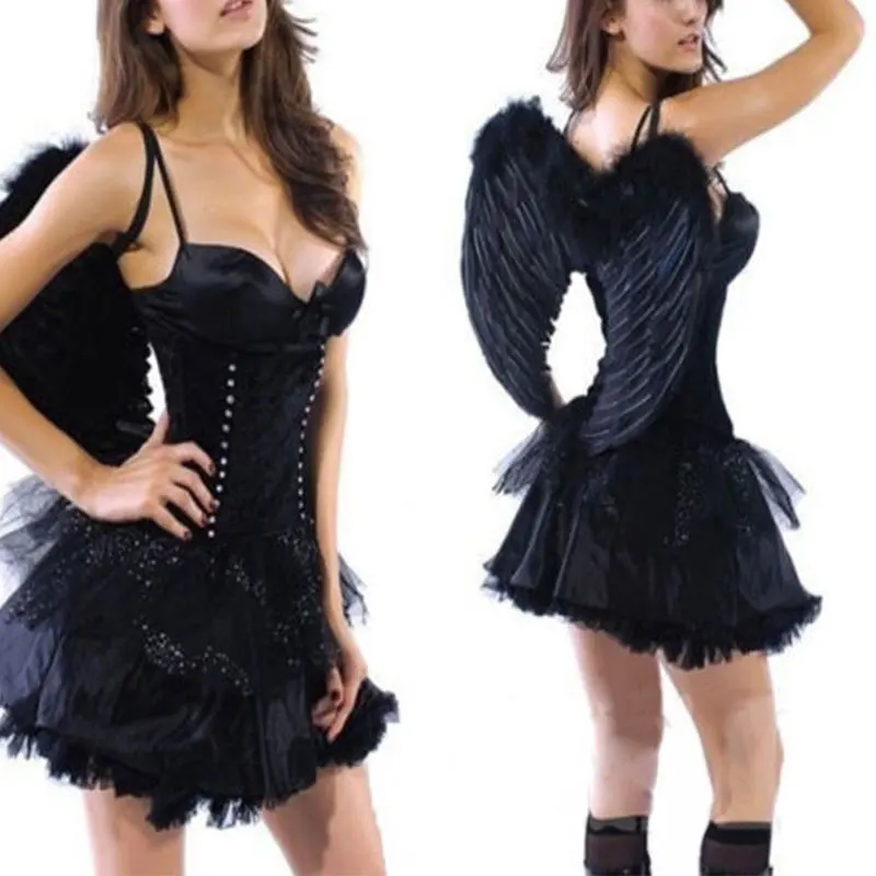 

Adults Kids Feather Fairy Angel Wings Night Fancy Dress Up Costume Halloween Cosplay Wing Festive Party Supplies christmas deals
