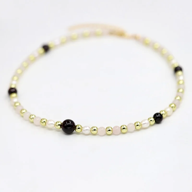 

VONNOR Jewelry Women's Necklace Natural Pearl Stone Bead Strand Necklaces Female Choker Necklace Dropshipping
