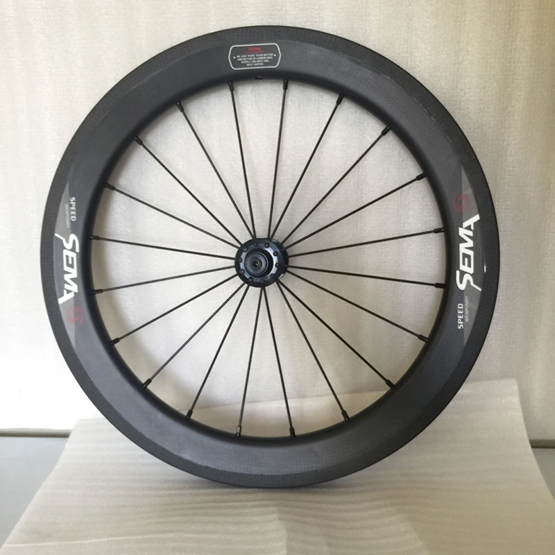 Cheap SEMA T700 16 inch 349 38 hubsmith 2 speed 2 gear Carbon High Quality Carbon Bicycle Wheels Clincher 3D Bicycle Cycling Wheels 3