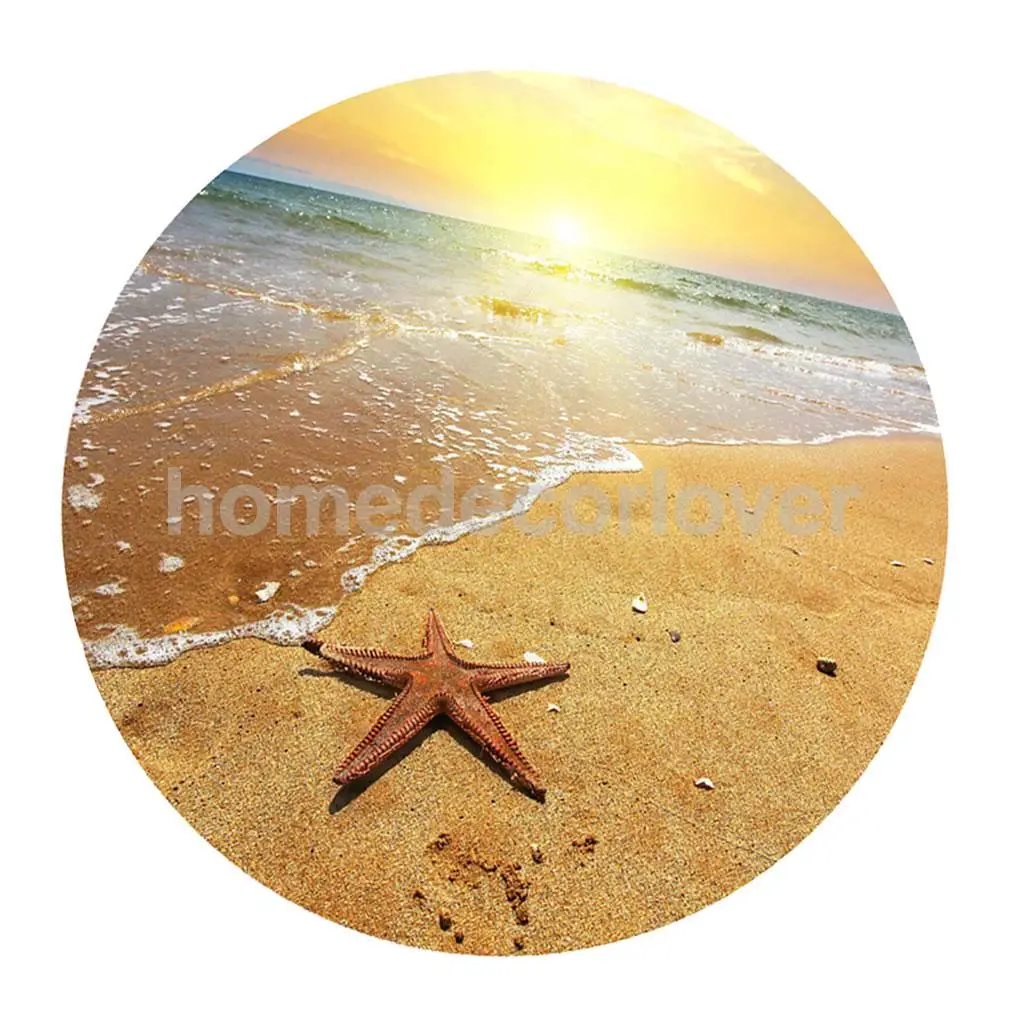 60cm Round 3D Desktop Table Top Countertop Furniture Protection Film Table Sticker PVC Film Decal Murals Cover Film	