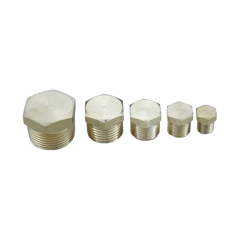 

Brass Pipe Fitting Hex Head Plug Connector 1/8" 1/4" 3/8" 1/2" 3/4" Male BSPP