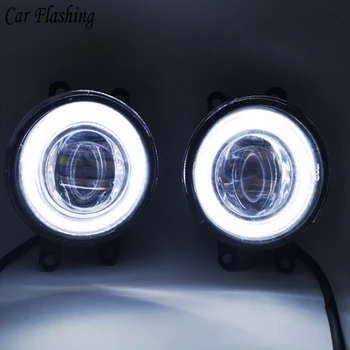 

Car flashing 1Set/pair 12V Car LED Angel Eyes DRL Fog Light Lamp DRL Daytime Running Light For Toyota LAND CRUISER 2016-2017
