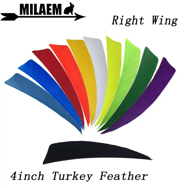 US $13.25 50/100pcs 4inch Archery Turkey Feathers Arrow Fletching DIY Arrow Shaft Outdoor Sports Hunting Shoo