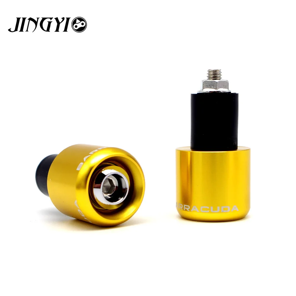 Gold Handlebar Ends E24 мотоциклетные рукоятки для suzuki bandit 1200 1250 400 650 b-king бульвар c50 m109r burgman 125 dl650 dr650 moto аксессуары - Цвет: Gold Handlebar Ends