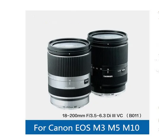 Tamron 18 200 мм F3.5 6.3 Di III VC объектива (B011) em для Canon EOS M3 M5 M6 M10|tamron 18-200mm|lens tamrontamron lens |