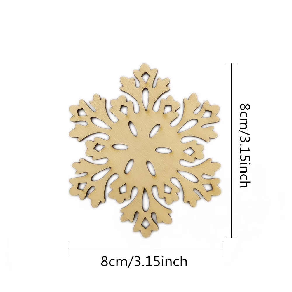 10 штук ручной работы ремесла аксессуары натуральные деревянные снежинки для фестиваля стили Дерево DIY ремесло украшения