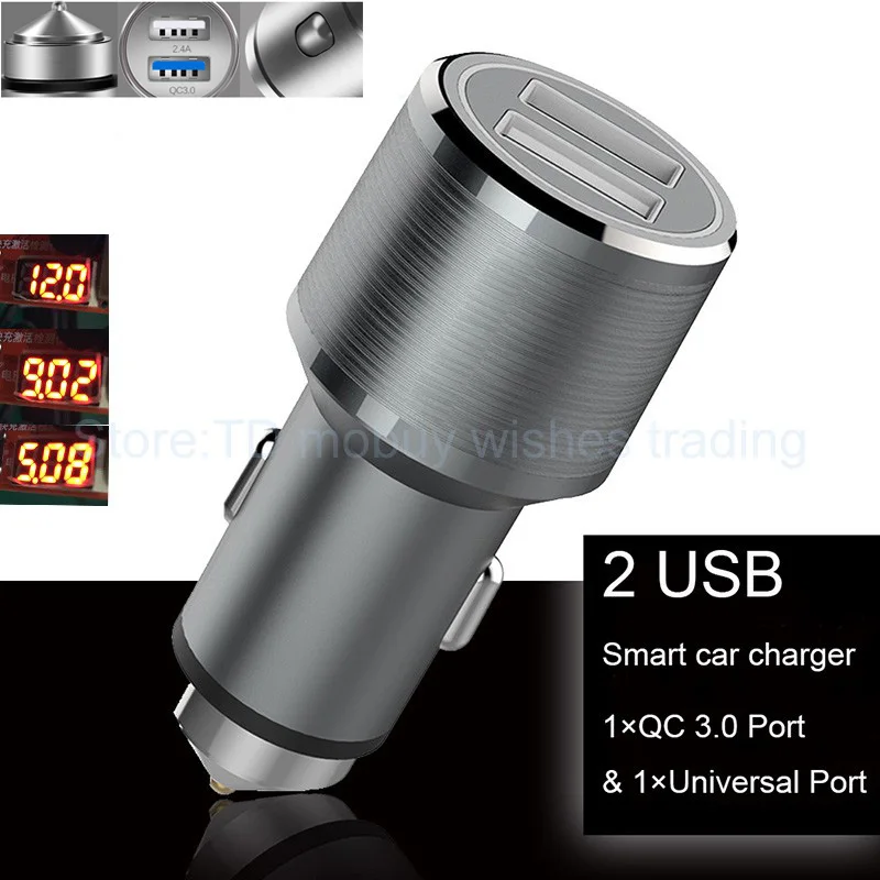

12V-24V Quick Charge QC 3.0 USB Car Mobile Cell Phone Charger for Leeco le 2 x527/One plus oneplus 3T/3/two/LG v20/v10/Nexus 6p
