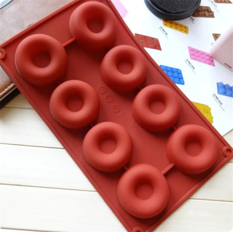 

6-Cavity Silicone Donut Baking Pan Non-Stick Mold Dishwasher Decoration Tools Baking Nonstick and Heat Resistant Reusable 2019