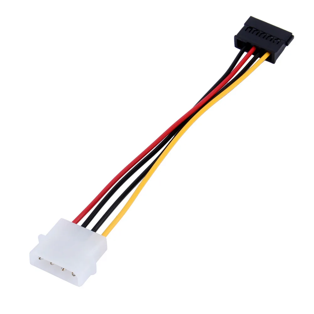A215 SATA 7+15Pin to 7Pin+4Pin Hard Drive Cable Wire Lead IDE Power Cord 50CM 