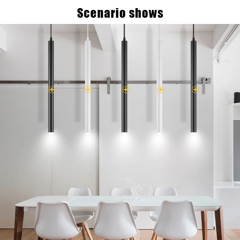 

Led Spot Light 5W COB Ceiling Lamp 30cm Ceiling Type Led Long Tube Hanging Downlight Bedroom Kitchen Indoor LED Spot Lighting