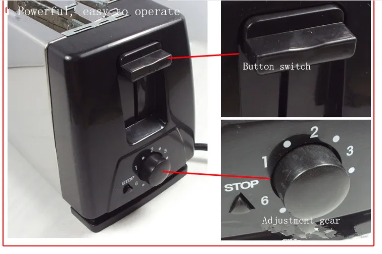Автоматические хлебопечки нержавеющей мульти-функциональный тостер для завтрака 2