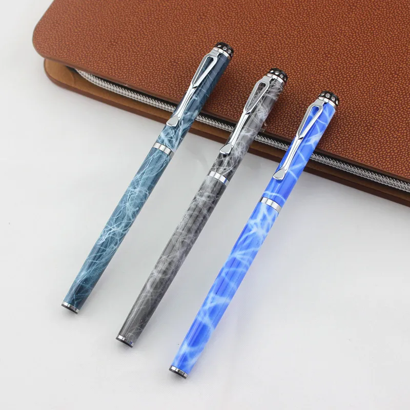 Jinhao 301 Алмазная перьевая ручка высококачественные серебристые стальные