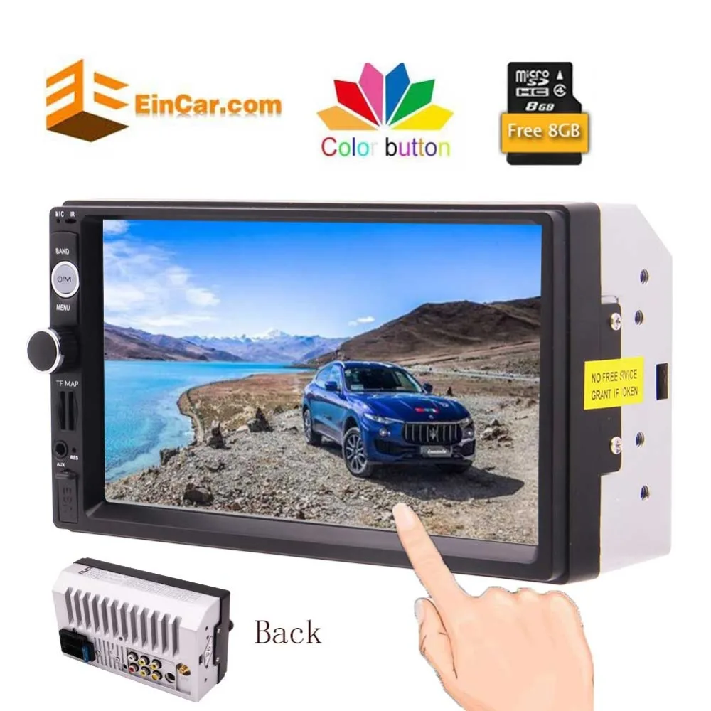 

Remote Control Rearview Camera Eincar Bluetooth Car Stereo Double Din Car MP5 Player Support GPS Navigation Head Unit with TF