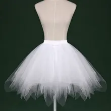 Белые свадебные аксессуары Петтикот Vestido Longo короткая кринолин нижняя юбка