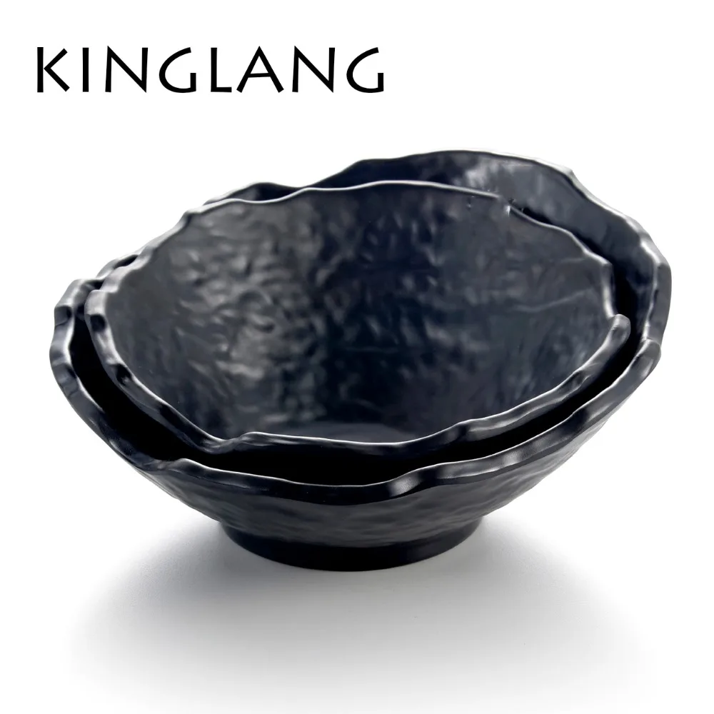 

Soild frost melamine big bowl high quality heavy soup bowl