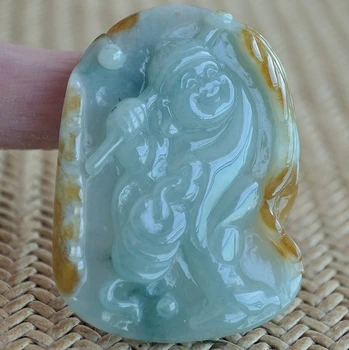

Exquisite natural jade Maitreya Buddha pendant e3#