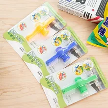 Портативный семья еда свежий пластиковый мешок Герметизация Клип выпускной клапан уплотнение клип бытовые продукты кухонные инструменты 5ZCF266