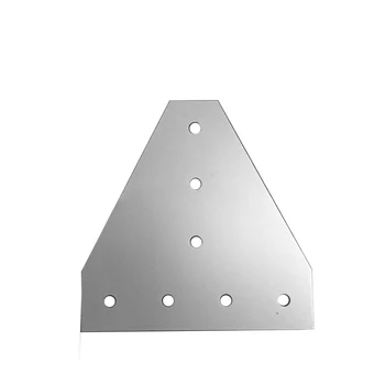 

Aluminium Material Joint Board Plate Corner Angle Bracket Connection Strip for Aluminum Profile 3030/4040 with 7 holes
