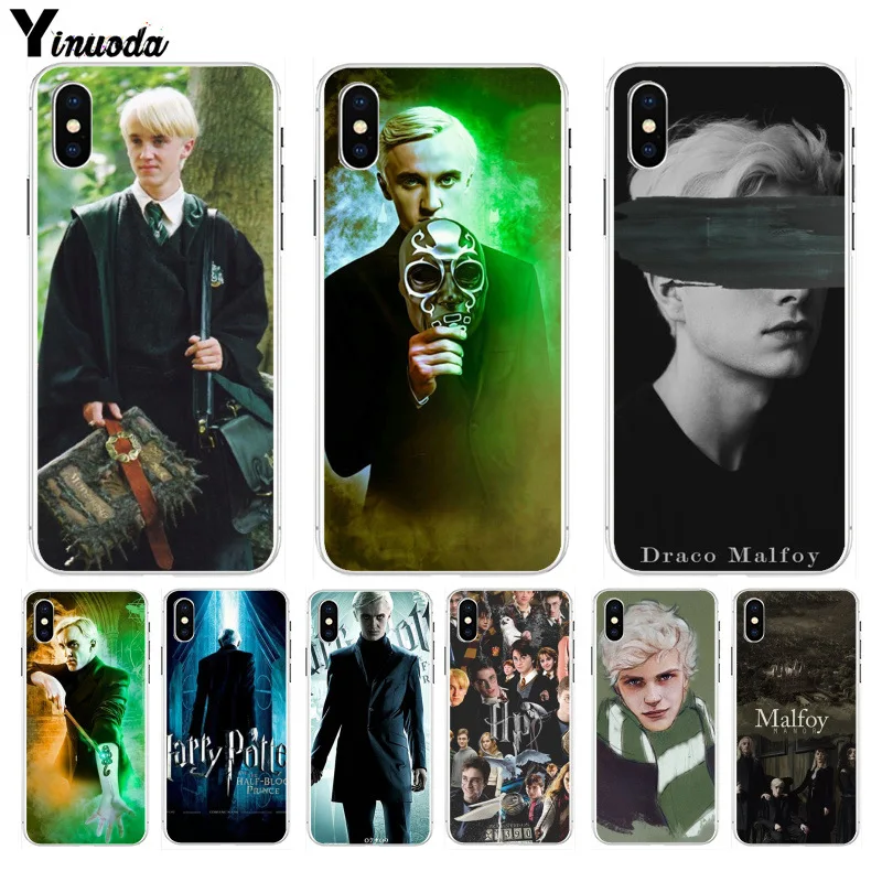 

Yinuoda Harry Potter Draco Malfoy Printing Drawing protection phone Cover for Apple iPhone 8 7 6 6S Plus X XS max 5 5S SE XR