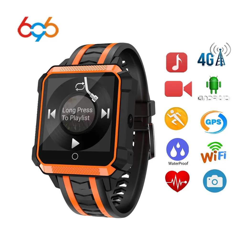 696 Новый H7 4G Смарт Браслет Airpressure IP68 Профессиональный Водонепроницаемый 1 ГБ + 8