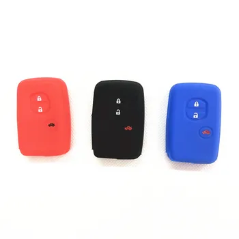 

Silicone Car Key Case For Toyota Land Cruiser Prado 150 Avensis Prius Crown For Subaru Forester XV Cover Remote Fob Protector